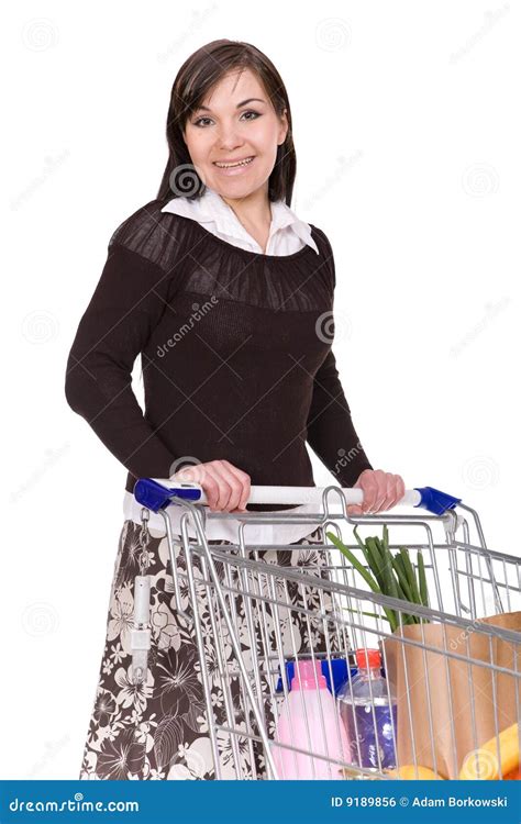 shopping stock photo image  cute cart female celebrations