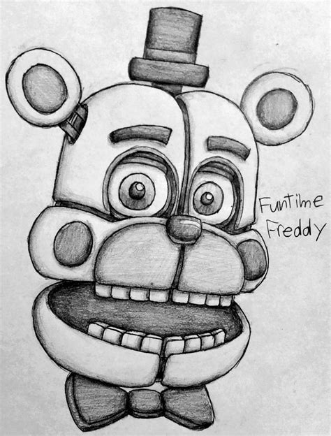 funtime freddy coloring page lovely funtime freddy  drgoldenstar