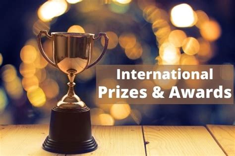 international awards prizes  win cash money recognition   incredible work