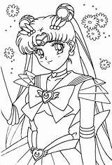 Coloriage Ausmalbilder Blanco 공부 색칠 Tsuki Xeelha Animes Sailormoon Moons Ausdrucken Sheets Pantalla Plantillas Enregistrée sketch template