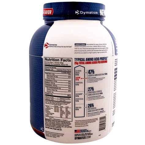 Madamwar Dymatize Iso 100 Protein Nutrition Facts
