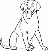 Labrador Dog Retriever Coloring Cartoon Pages Puppy Drawing Hunde Getcolorings Clipart Dogs Sticker Malebog Line Kæledyr Tegninger Clipartmag Getdrawings Choose sketch template
