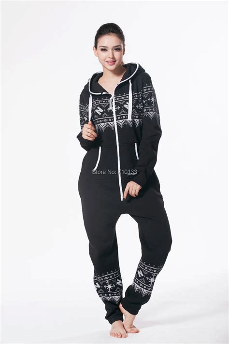 fashion women romper nordic  onesie  piece jumpsuit   onezie zip playsuit unisex