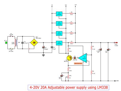 modifying power supply circuit   higher current  voltages   implement