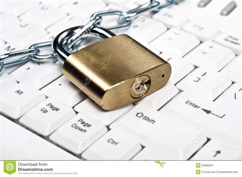 lock  keyboard stock image image  padlock chain
