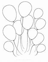 Coloring Balloon Pages Printable Balloons Birthday Print Getcolorings Color Getdrawings Bunch Colorings sketch template