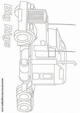 Coloring Pages Truck Trucks Semi Big Kenworth Rig Kids Painting Burning Patterns Wood Books Book Trailer Pink Tattoo Color Paper sketch template