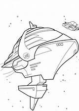 Coloring Spaceship Pages Star Wars Ship Rocket Template Print Coloringtop sketch template