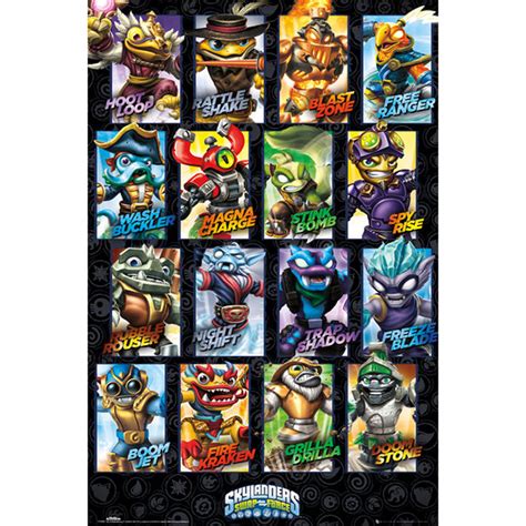 skylanders swap force swappable characters maxi poster   cm