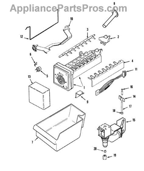 parts  amana atbarw optional ice maker kit ukiaxx parts appliancepartsproscom