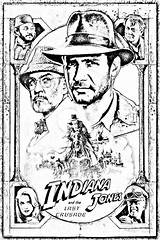 Indiana Jones Colorir Ausmalbilder Adults Adulti Croisade Derniere Sherlock Crusade Pinguino Macias Getcolorings Adventure sketch template