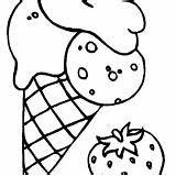 Coloring Ice Cream Pages Strawberry Kids Melting Flavoured Cookie Sheets Mix Printable Adult Anycoloring sketch template