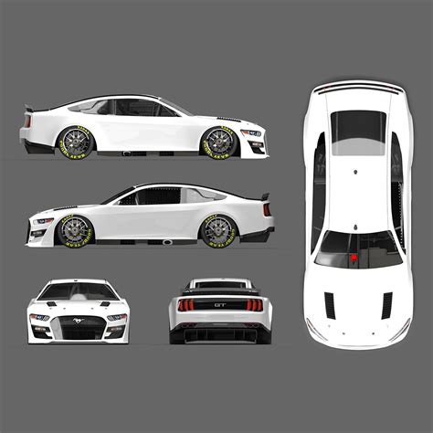 nascar gen ford mustang livery template motorsport graphics