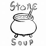 Soup Stone Coloring Pages Clipart Drawing Printable Template Color Popular Getdrawings Clipartmag Kids Getcolorings Choose Board Coloringhome sketch template