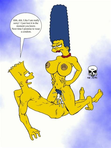rule 34 bart simpson breasts color cum cum inside female human insertion male marge simpson
