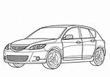 Coloring Pages Mazda Mx Miata Drawing Rx Hatchback Sportif Sketch Print Main Template 2009 Skip Printable sketch template