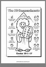 Shalt Thou Ten Coloringhome Catholic Commandments sketch template