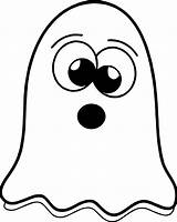Coloring Ghost Printable Pages Cute Printables Prints sketch template