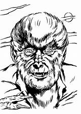 Universal Monsters Horror Homestead Wolfman sketch template
