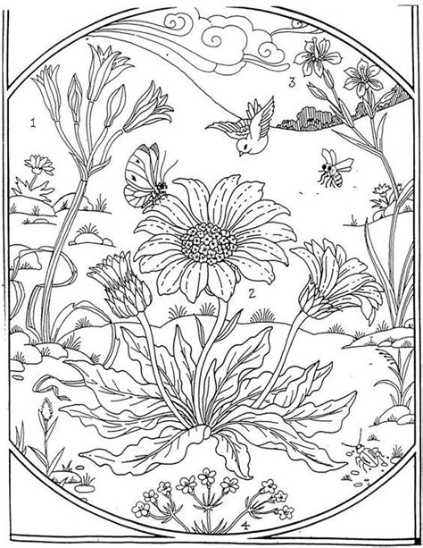 garden coloring page raskraski raskraski mandala tsvetochnye raskraski