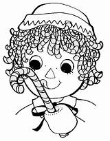 Raggedy Ann Coloring Pages Andy Cane Candy Sweet Netart Worksheets Printable Trending Getdrawings Getcolorings sketch template