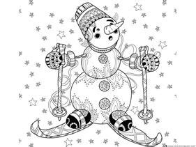 winter doodle coloring pages doodle coloring coloring pages