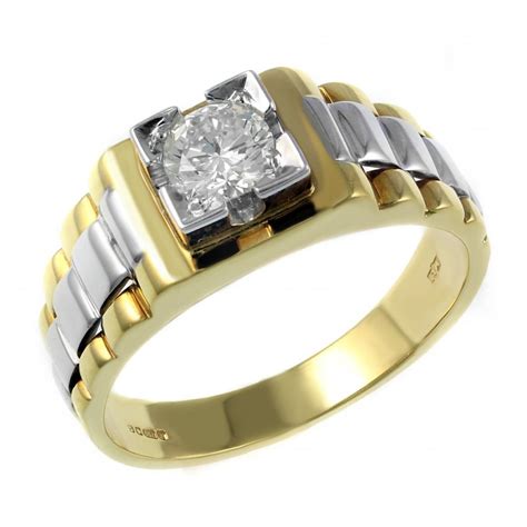 ct yellow gold ct diamond gents solitaire ring engagement