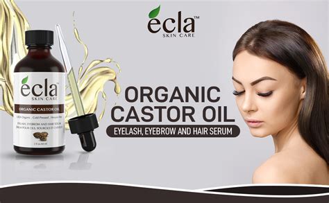 Castor Oil Organic Cold Pressed Eyelash And Eyebrow Growth