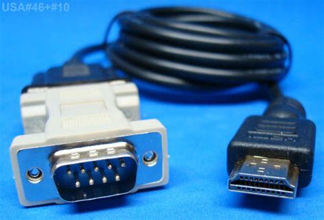 us seller new hdmi to db9 serial vga rs232 9 pin adapter