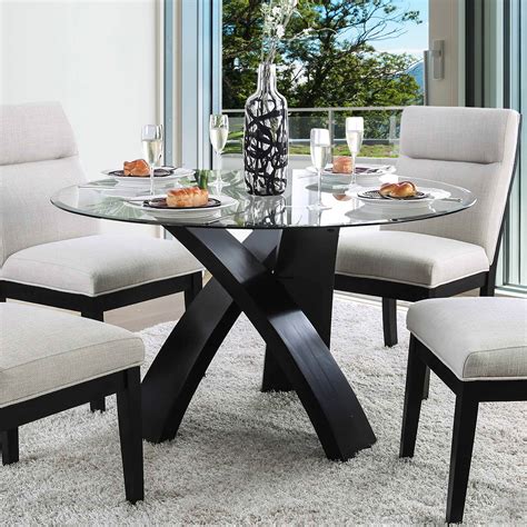 furniture  america evans contemporary  glass dining table walmartcom