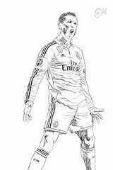 Ronaldo Cristiano Madrid Cr7 Messi sketch template