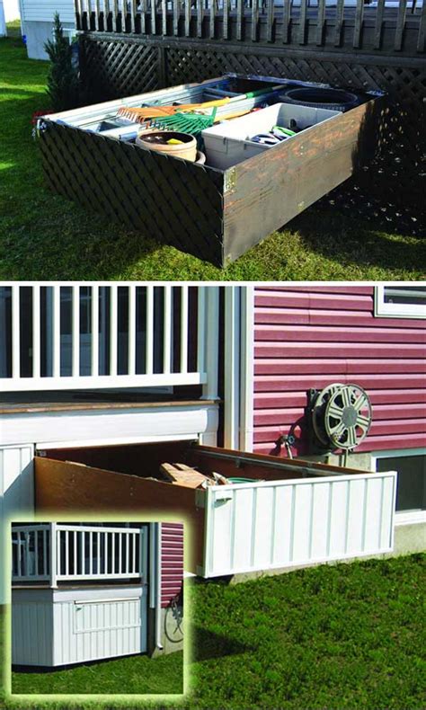 ingenious  practical diy yard storage solutions