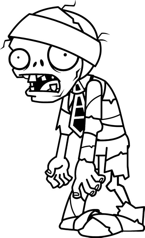 zombie characters  printable coloring pages