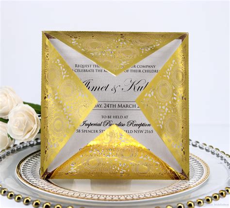 2019 new wedding invitations paper blank inner sheet laser cutting