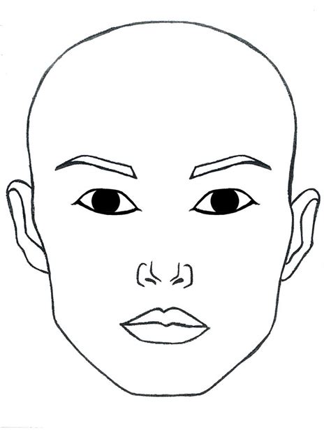 face template drawing