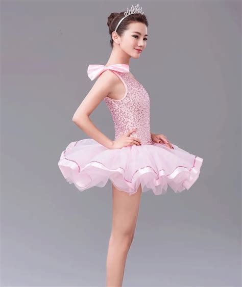 Girls Sequin Ballet Dance Dress Adults Ballet Tutu Leotard Dancewear