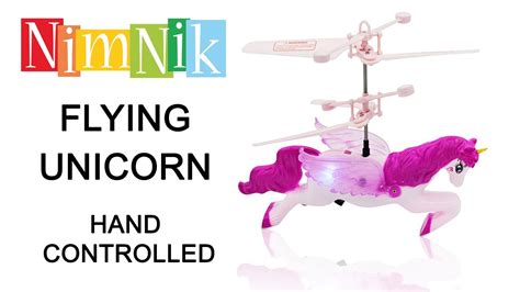 nimnik flying unicorn drone kids toy hand controlled infrared induction rc  led youtube