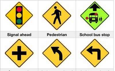 recognize basic shapes  road traffic signs  printables  kids