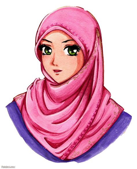 hijab muslimah anime drawing hijaber cartoons kartun animasi dan hijab
