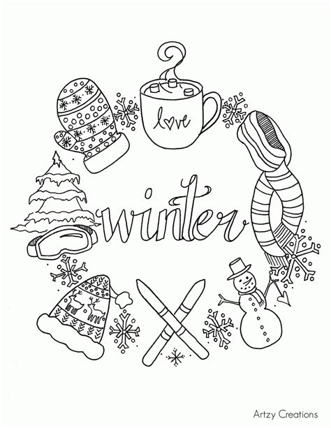 current cost  winter coloring pages ideas  attractive