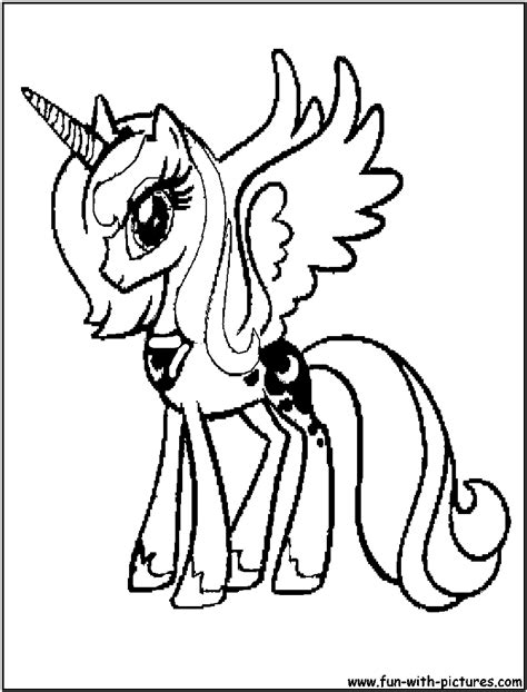 pics    pony princess luna coloring pages