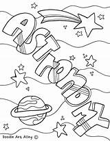 Astronomy Caratulas Doodles Classroomdoodles Manatee Ciencias Cuadernos Binder Classroom Getcolorings sketch template