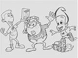 Jimmy Neutron Nickelodeon Kleurplaten Kleurplaat sketch template