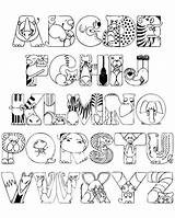 Coloring Abc Pages Blocks Alphabet Getcolorings sketch template
