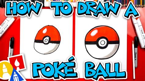 draw  poke ball  pokemon art  kids hub