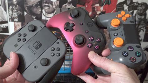 nintendo switch vs ps4 vs xbox one controller comparison review youtube