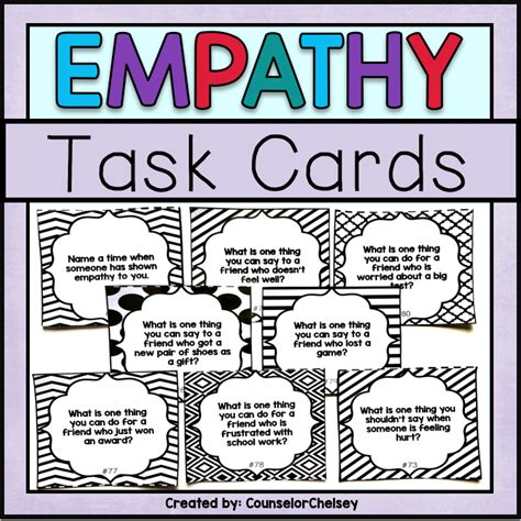 empathy worksheets  elementary students  education
