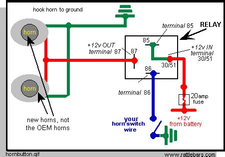 horn relay wiring diagram