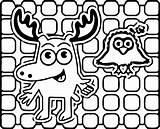 Moose Coloring Pages Linear Noggin Wecoloringpage Print Cool Getcolorings Printable sketch template