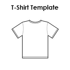 blank  shirt template  printable templates